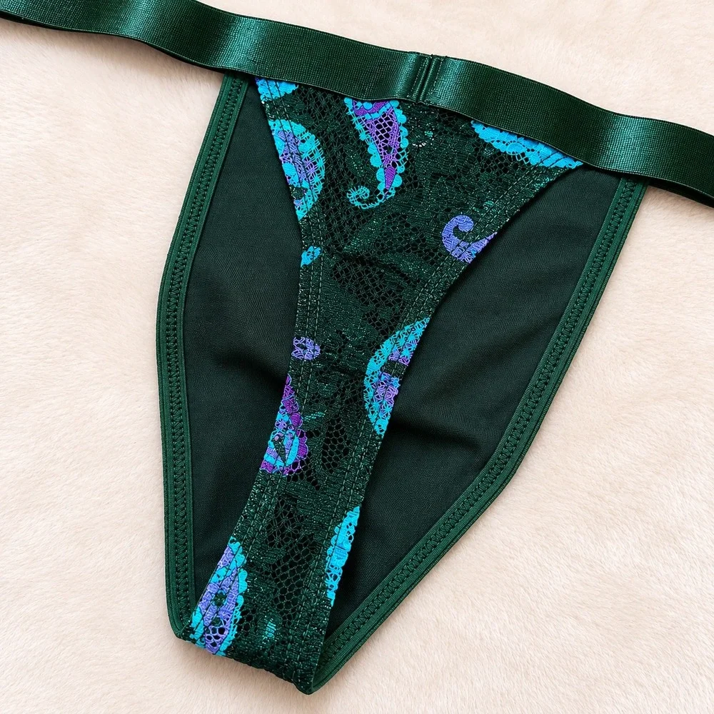 COSABELLA Never Say Never Congo Paisley Italian‎ Thong Men's - Size L / NWT